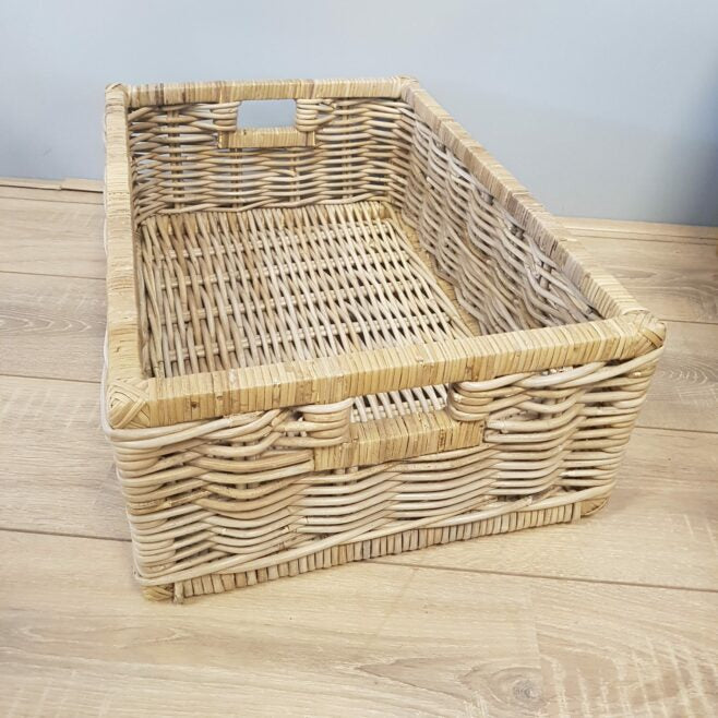 40 x 60 cm 20 Hoog Rotan Kastmanden Kubu Grey Riet