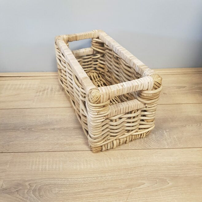 20 x 40 cm 20 Hoog Rotan Kastmanden Kubu Grey Riet