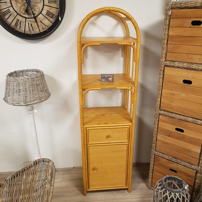 Rotan Eiken Boogkastje Nr 431 + Deur en Lade