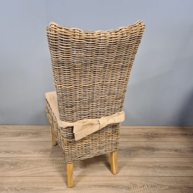 Borneo Kubu Grey Eetkamerstoelen Rotan