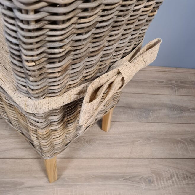 Borneo Kubu Grey Eetkamerstoelen Rotan