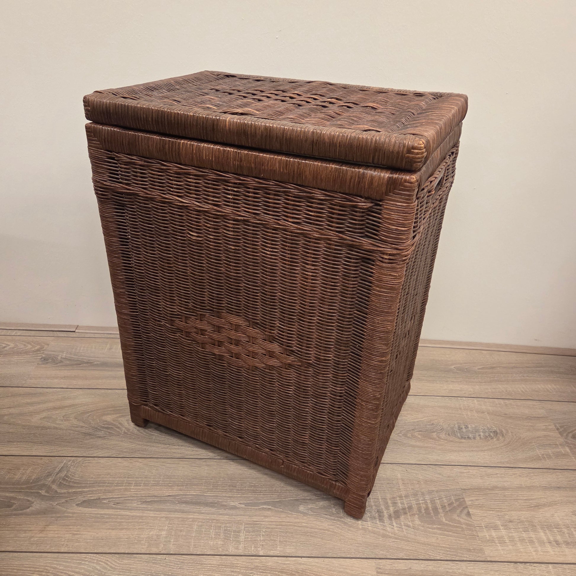Rieten Wasmand Bruin 50x35cm