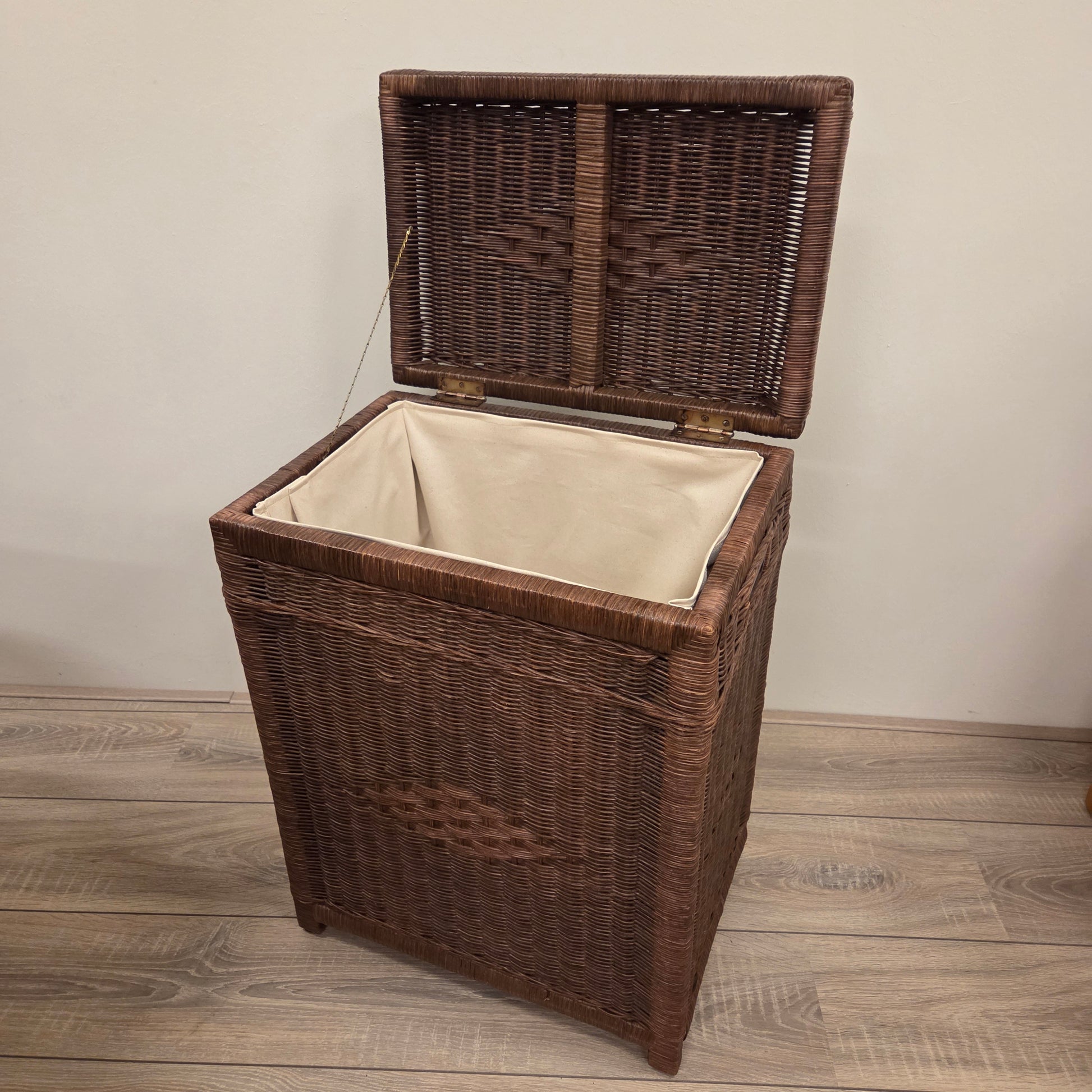 Rieten Wasmand Bruin 50x35cm
