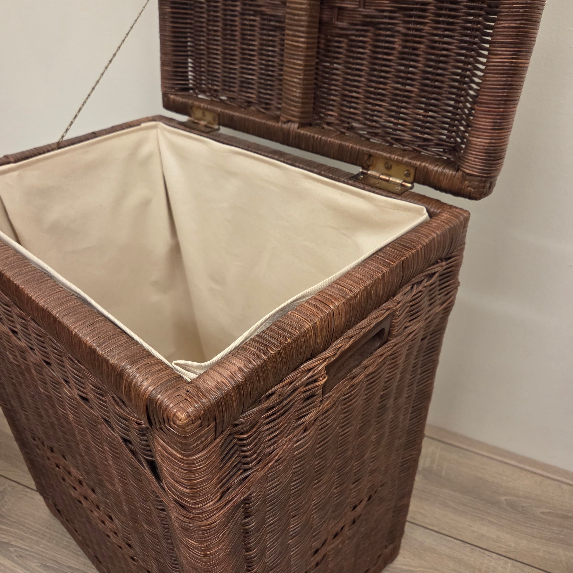 Rieten Wasmand Bruin 50x35cm