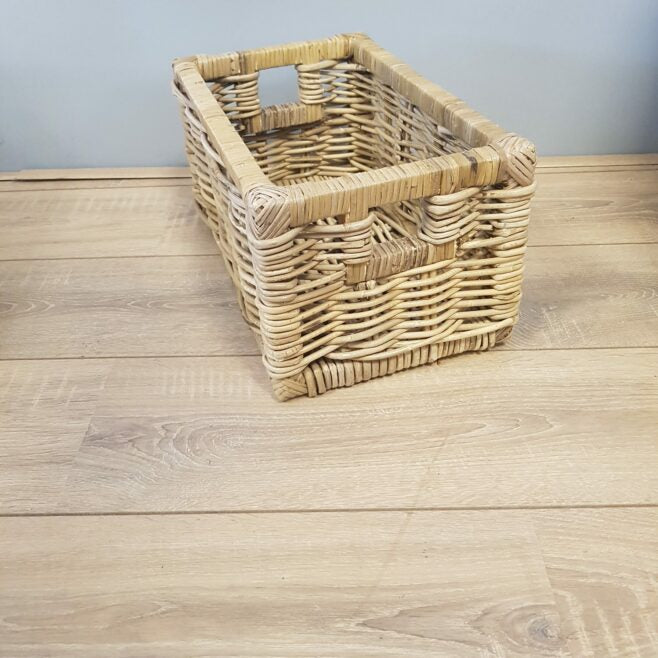 25 x 40 cm 20 Hoog Rotan Kastmanden Kubu Grey Riet