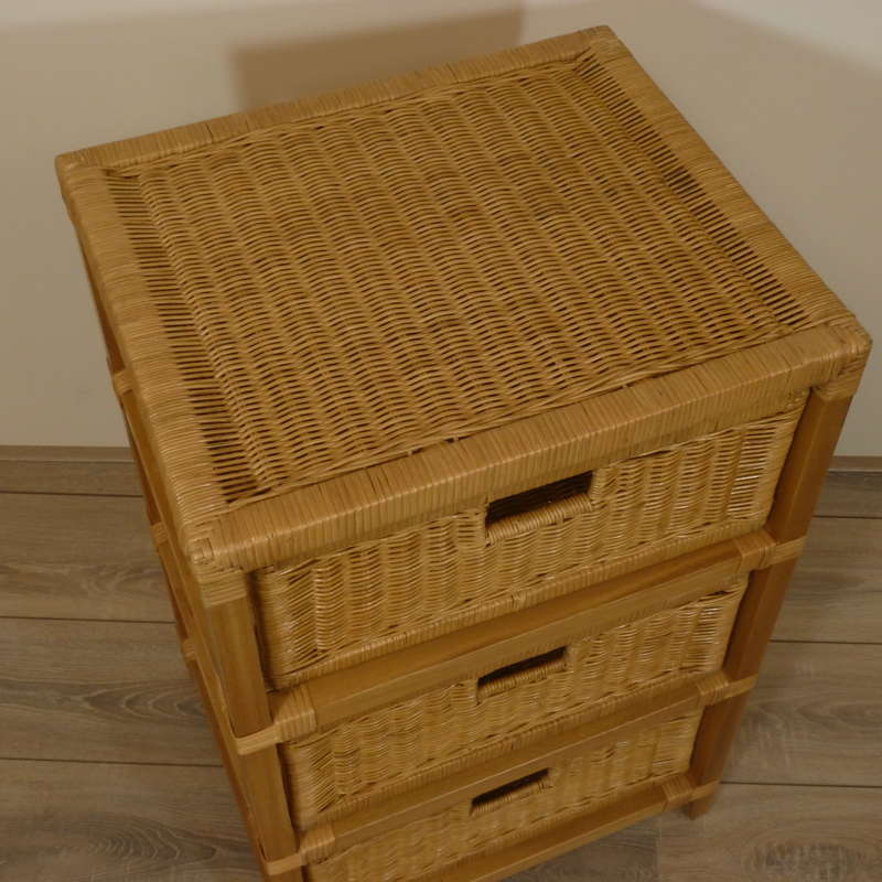 3 Ladenkast Honing Pitriet Rotan