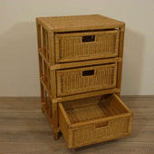 3 Ladenkast Honing Pitriet Rotan