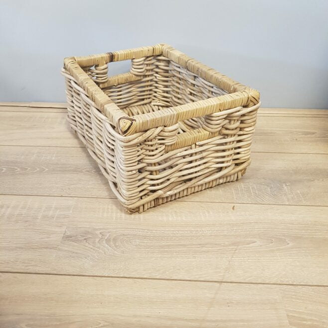 30 x 40 cm 20 Hoog Rotan Kastmanden Kubu Grey Riet