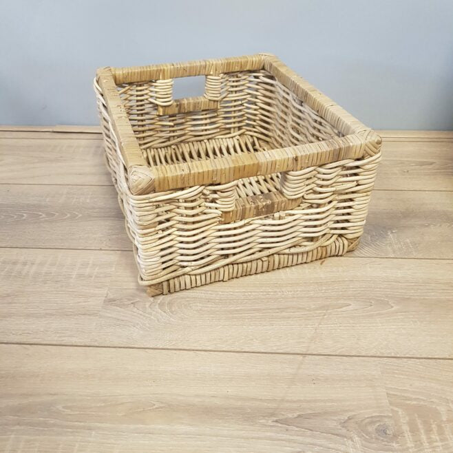 40 x 45 cm 20 Hoog Rotan Kastmanden Kubu Grey Riet