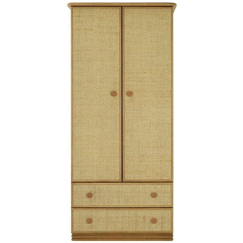 813 Rotan Manou Linnenkast 2 deurs