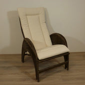AZ Relax DarkBrown EcruVW Rieten Stoelen Rotan