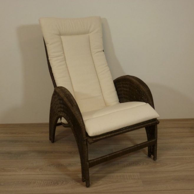 AZ Relax DarkBrown EcruVW Rieten Stoelen Rotan