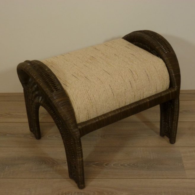 AZ Relax Voetenbankje DarkBrown Ebo Rotan