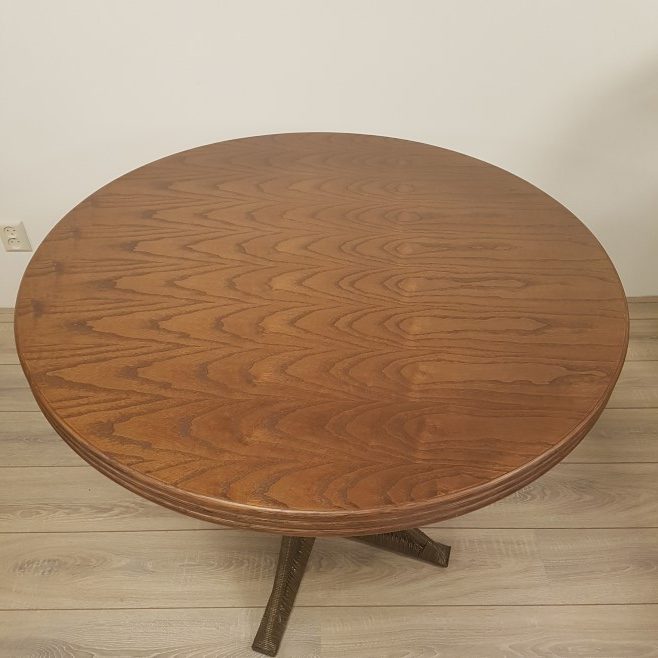 Amazone Rotan Tafel 100cm Rond Eiken DarkBrown