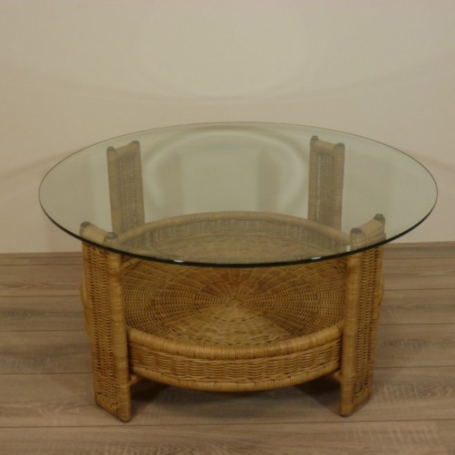 Amazone Rieten Salontafel Rotan Pitriet Honingkleur
