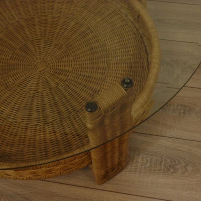 Amazone Rieten Salontafel Rotan Pitriet Honingkleur