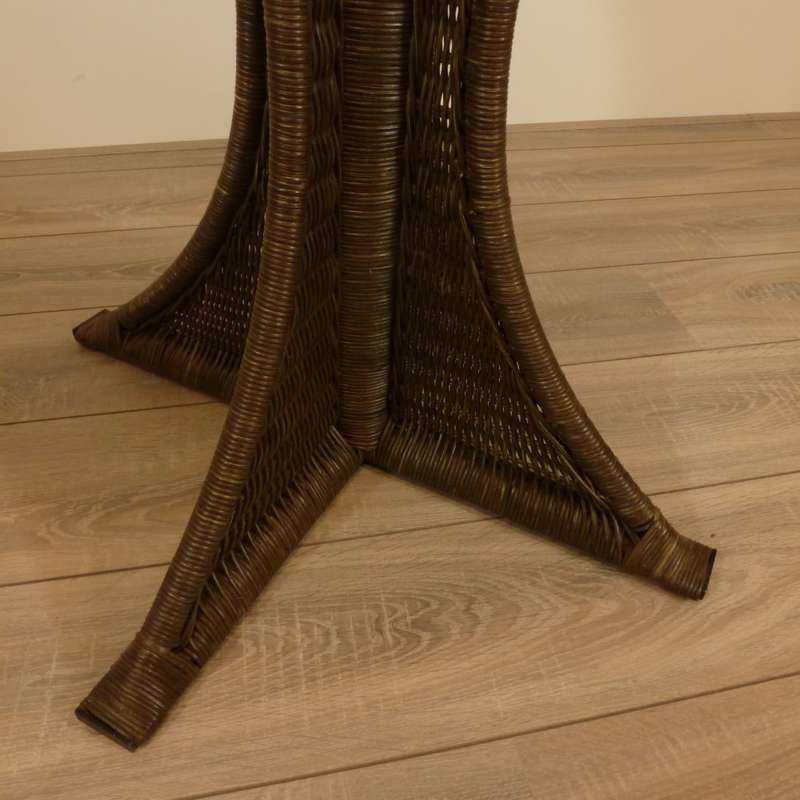 Amazone Rotan Eetkamertafel 100cm DarkBrown
