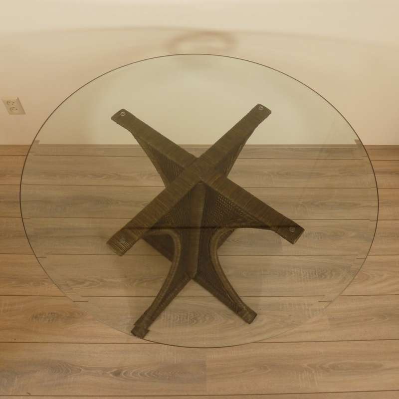 Amazone Rotan Eetkamertafel 100cm DarkBrown