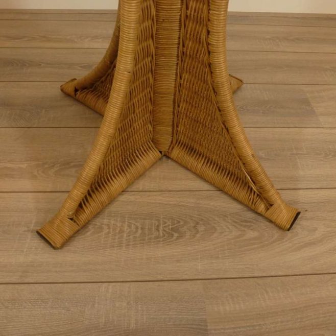 Amazone Rotan Eetkamertafel 100cm Rond Glas