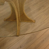 Amazone Rotan Eetkamertafel 100cm Rond Glas