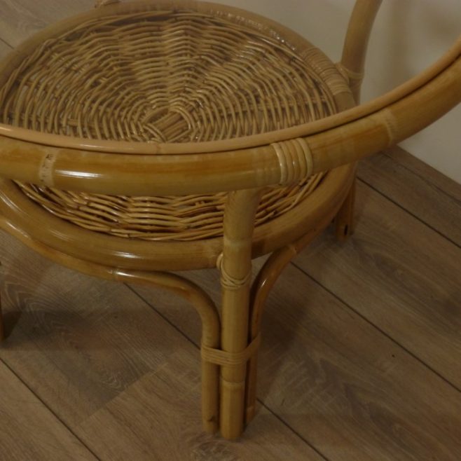 Belse 8 Acht Groot Rotan Tafel Met Glas