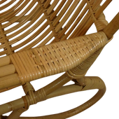 Belse Acht Rotan Spijlen Stoelen Hoge Rugleuning