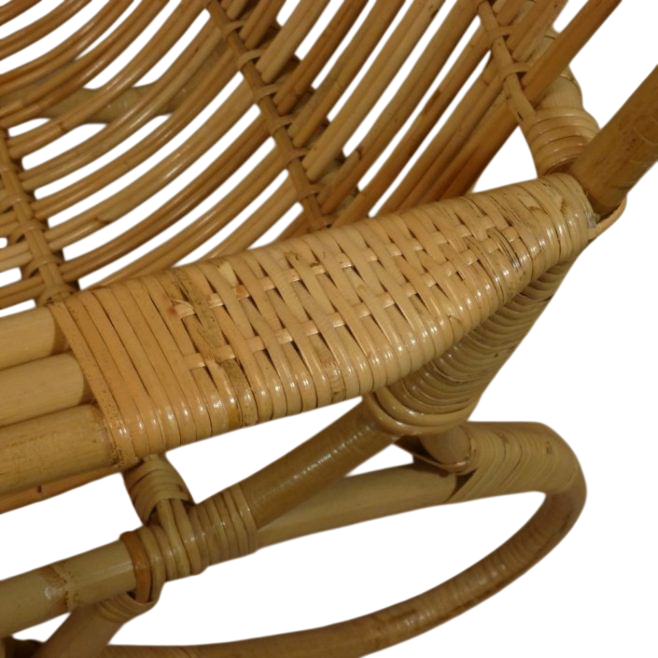 Belse Acht Rotan Spijlen Stoelen Hoge Rugleuning