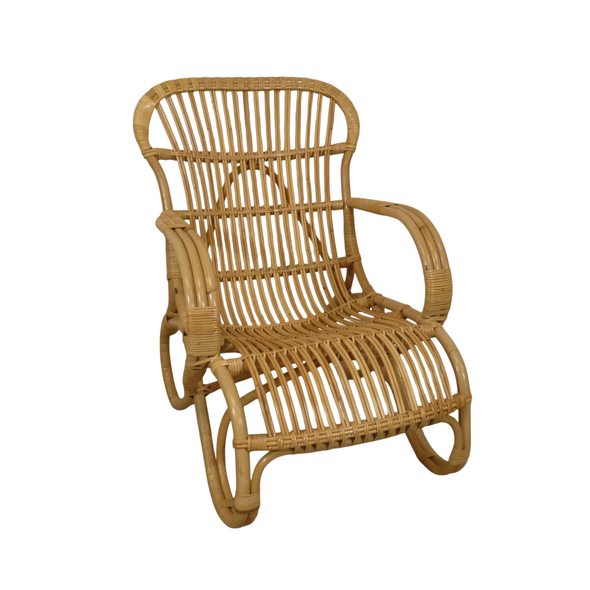 Belse Acht Rotan Spijlen Stoelen Lage Rugleuning