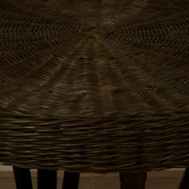 Blanes DarkBrown Rieten Tafel Rotan