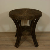 Blanes DarkBrown Rieten Tafel Rotan