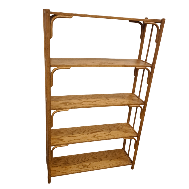 Rotan Eiken Boekenkast Nr 453 Manou Aanbieding! 86cm