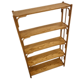 Rotan Eiken Boekenkast Nr 453 Manou Aanbieding! 86cm