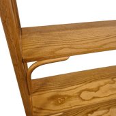 Rotan Eiken Boekenkast Nr 453 Manou Aanbieding! 86cm
