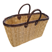 Rieten Tas Mais Leder