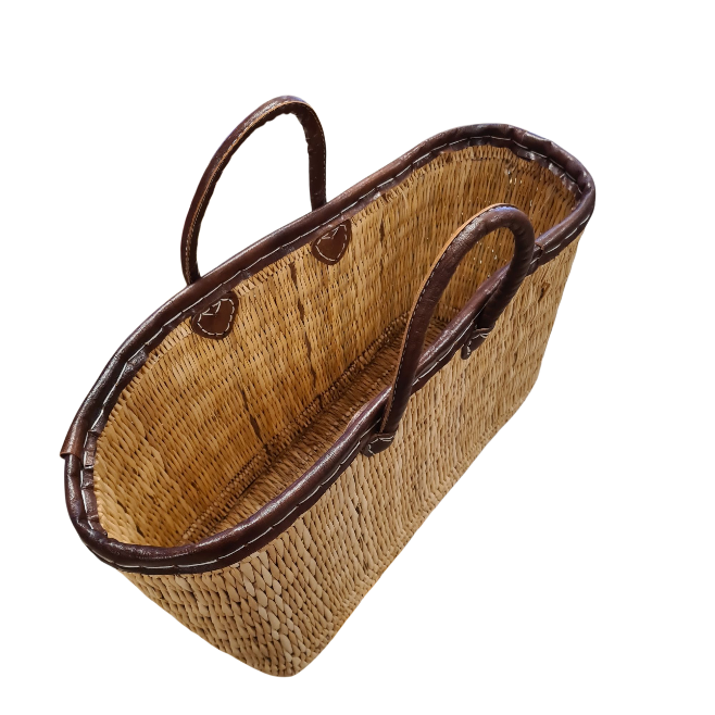 Rieten Tas Mais Leder