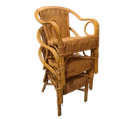 Cadzand Pullut Rieten Tuinstoelen