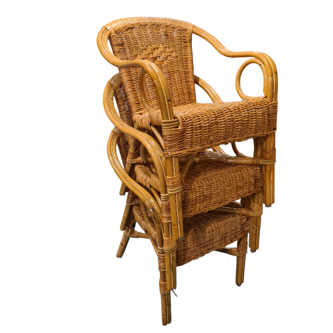Cadzand Pullut Rieten Tuinstoelen