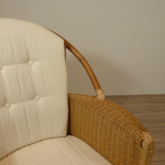 Cindy Honingkleur Det Rieten Stoelen Rotan Fauteuil