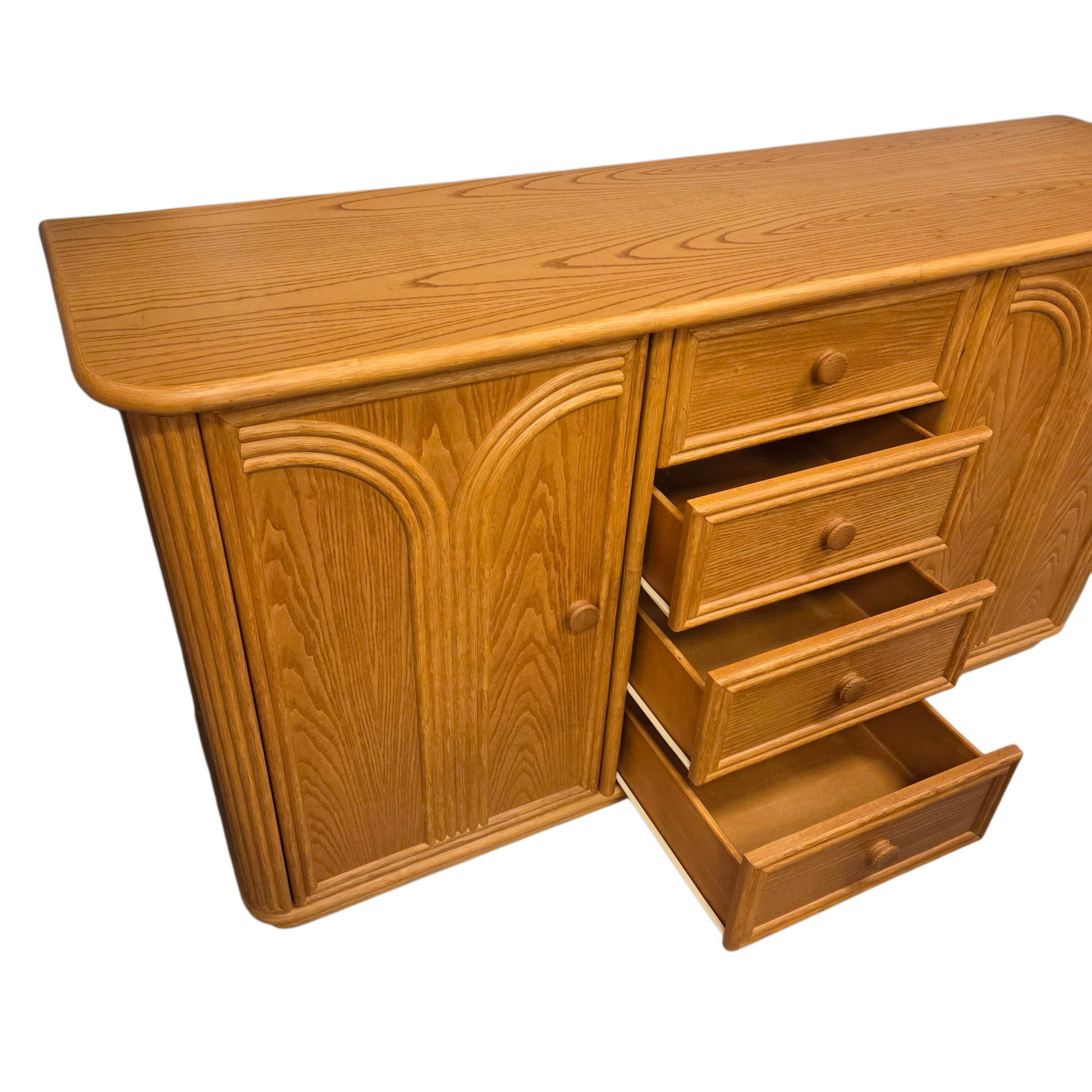 Rotan Eiken Dressoir Nr. 168 Kleur Miel Opruiming