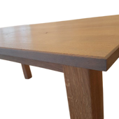 Eiken Eetkamertafel Aansteekbladen 160+50+50 x 90 cm 🎉 Jubileumaanbieding