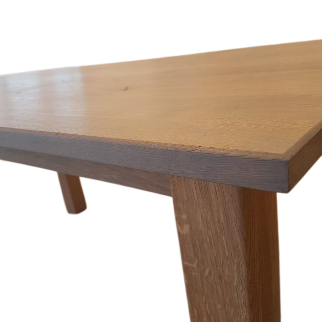 Eiken Eetkamertafel Aansteekbladen 160+50+50 x 90 cm 🎉 Jubileumaanbieding