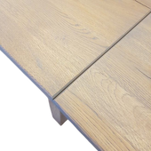 Eiken Eetkamertafel Aansteekbladen 160+50+50 x 90 cm 🎉 Jubileumaanbieding