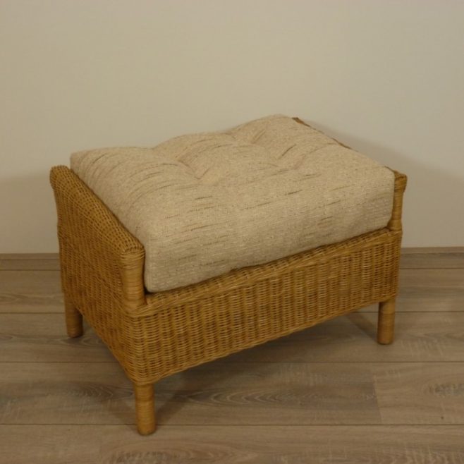 Floria Voetenbankje Honing Ebo Rotan
