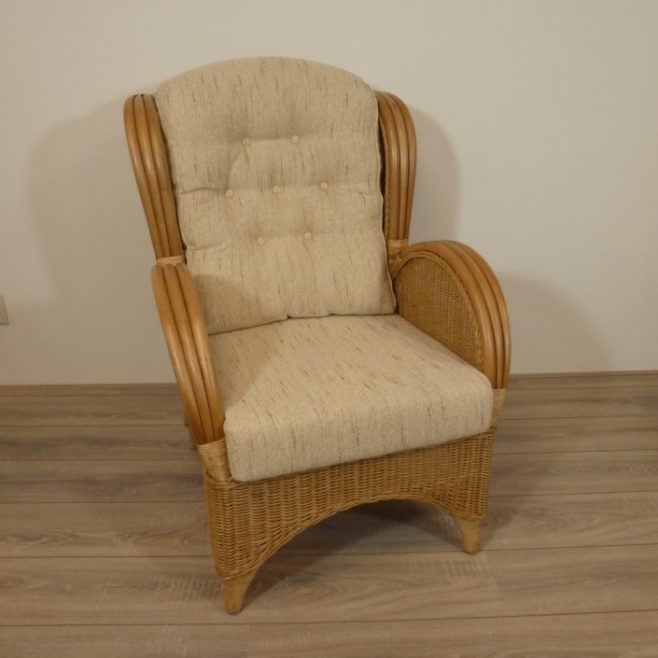 Florida Honing Loog Rieten Fauteuil Rotan Stoel Fauteuils Riet Rotan Stoelen Rieten Meubelen Rotanspeciaalzaak