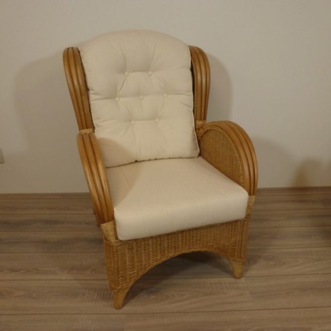 Florida Honingkleur Loog Rieten Fauteuil Rotan Stoel Fauteuils Riet Rotan Stoelen Rieten Meubelen Rotanspeciaalzaak
