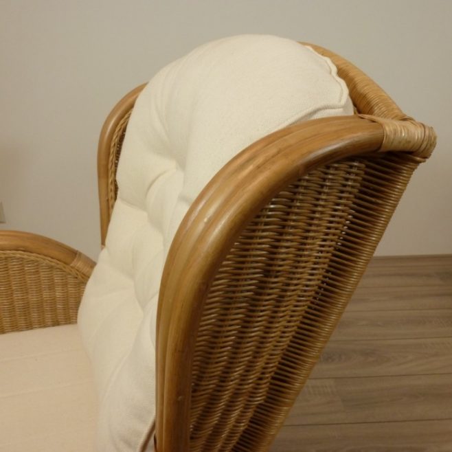 Florida Honingkleur Rotan Stoel Rieten Fauteuil