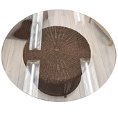 Glasplaat 100 cm Rond 10 mm Dik Helder Glas