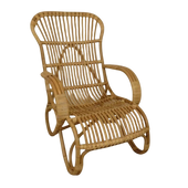 Belse Acht Rotan Spijlen Stoelen Hoge Rugleuning