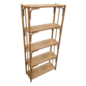 Rotan Eiken Boekenkast Nr 452 Manou Aanbieding! 66cm Breed