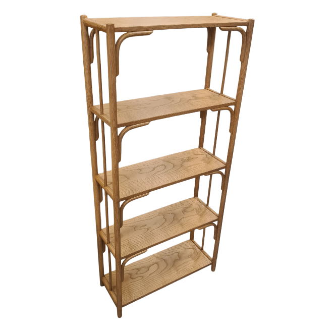 Rotan Eiken Boekenkast Nr 452 Manou Aanbieding! 66cm Breed